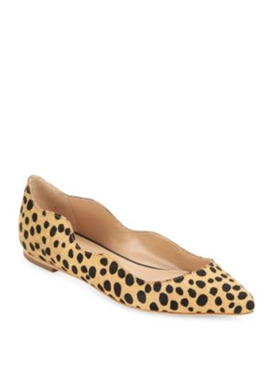 Loeffler Randall Milla Cheetah Printed Cow Hair Flats