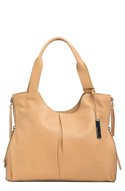 Vince Camuto Corla Leather Tote In Sandstone