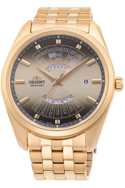 Orient Men's Ra-ba0001g10b Contemporary 43mm Manual-wind Watch In Gold