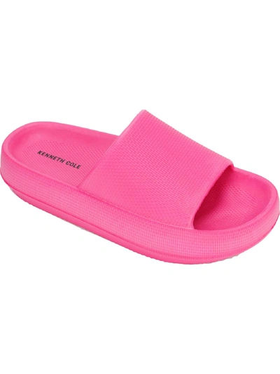 Kenneth Cole New York Mello Eva Slide Womens Slip On Open Toe Pool Slides In Pink