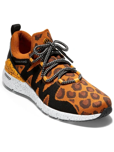 Zerogrand Cole Haan Overtake Lite Womens Animal Print Knit Running Shoes In Multi