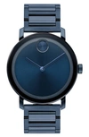 Movado Bold Evolution Blue Ion-plated Stainless Steel Bracelet Watch