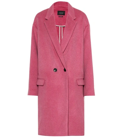Isabel Marant Filipo Double-breasted Wool-cashmere Coat In Pink