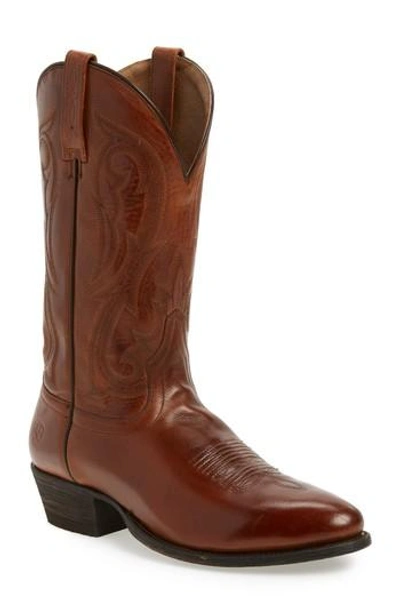 Ariat Circuit Tall Cowboy Boot In Spruced Cognac Leather