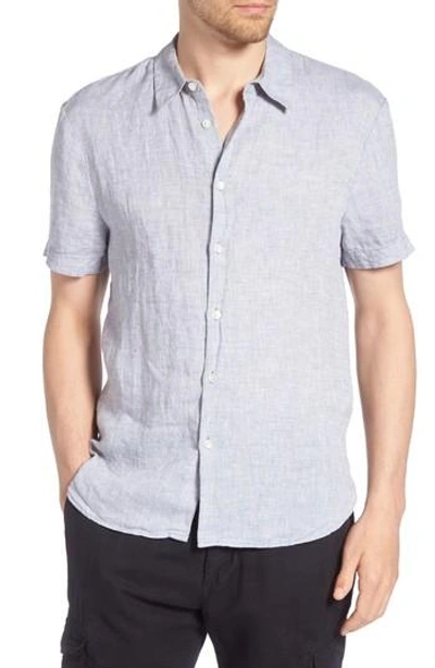 James Perse Slim Fit Linen Sport Shirt In Chambray