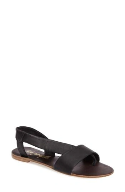 Free People Under Wraps Sandal In Black Leather