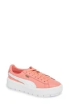 Puma Platform Trace Sneaker In Shell Pink/ White