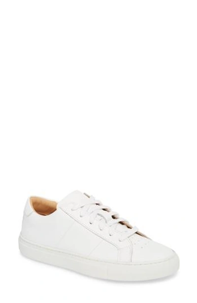 Greats Royale Sneaker In White Flat Leather