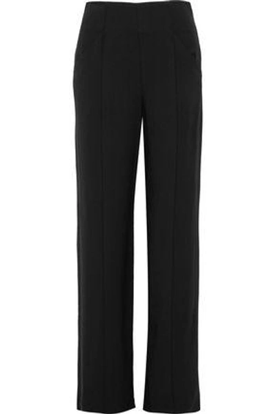 A.l.c Stretch-crepe Wide-leg Pants In Black