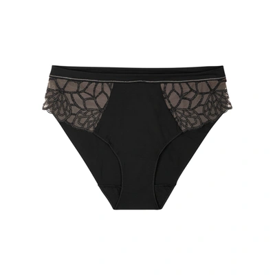 Simone Perele Java Embroidered Briefs In Black