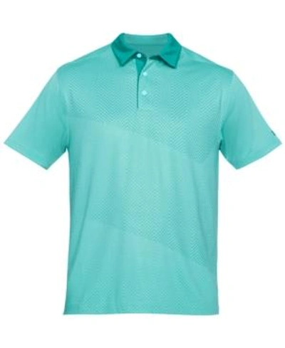 Under Armour Men's Printed Polo In Tropical Tide