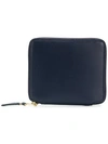 Comme Des Garçons Zip Around Wallet In Blue