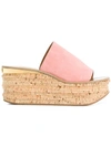 Chloé Platform Flat Open Toe Mules