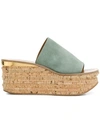Chloé Open Toe Flat Platform Mules