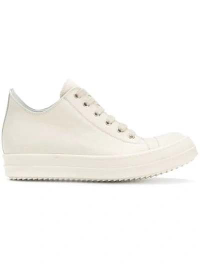 Rick Owens Mid-top Sneakers In White
