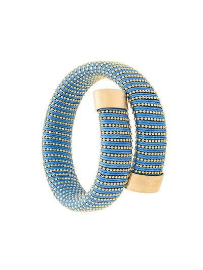Carolina Bucci Caro Cuff Bracelet In Blue