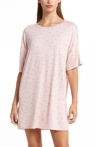 Honeydew Intimates Good Times Sleep Shirt In Morganite Stars