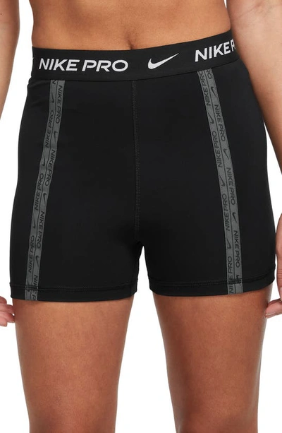 Nike Women's  Pro Dri-fit High-waisted 3" Shorts In Black