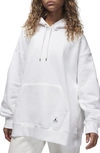 Jordan Women's  Flight Fleece Pullover Hoodie In White