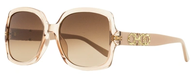 Jimmy Choo Women's Square Sunglasses Sammi /g Fwmha Nude 55mm In Multi