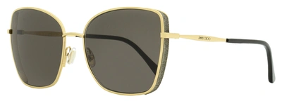 Jimmy Choo Women's Butterfly Sunglasses Alexis 2m2ir Gold/black 59mm In Multi