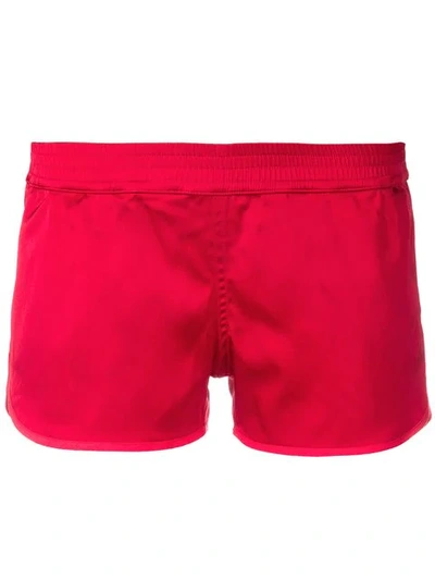 Rouge Margaux Elasticated Short Shorts In Red