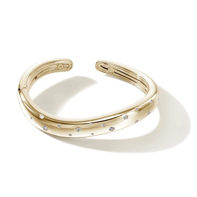 John Hardy Surf 9mm Kick Cuff Bracelet In 14k Gold