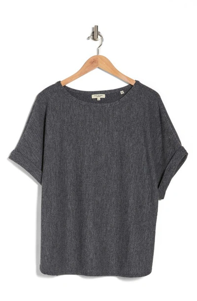 Max Studio Dolman Short Sleeve Top In Ombre Blue