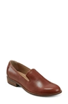 Earth Women's Edna Round Toe Casual Slip-on Flat Loafers In Cognac Leather