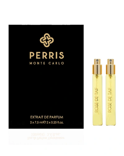 Perris Monte Carlo Rose De Taif Extrait De Parfum Travel Spray Refill Gift Set