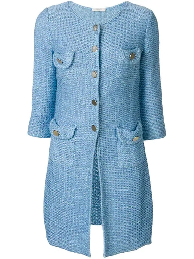 Charlott Knit Coat In Blue