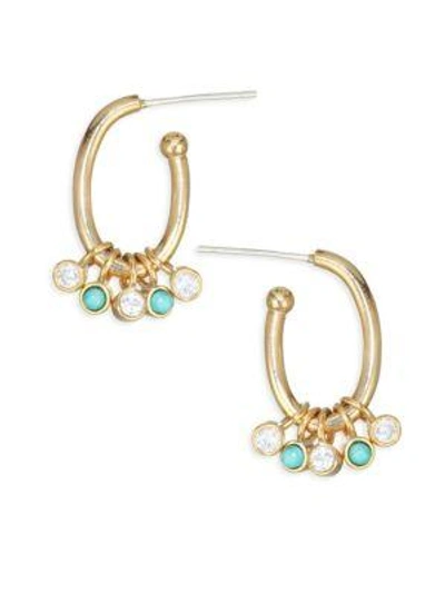 Jules Smith Vita Cluster Hoops In Yellow Gold