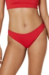 Andie Bikini Bottoms In Cherry Red