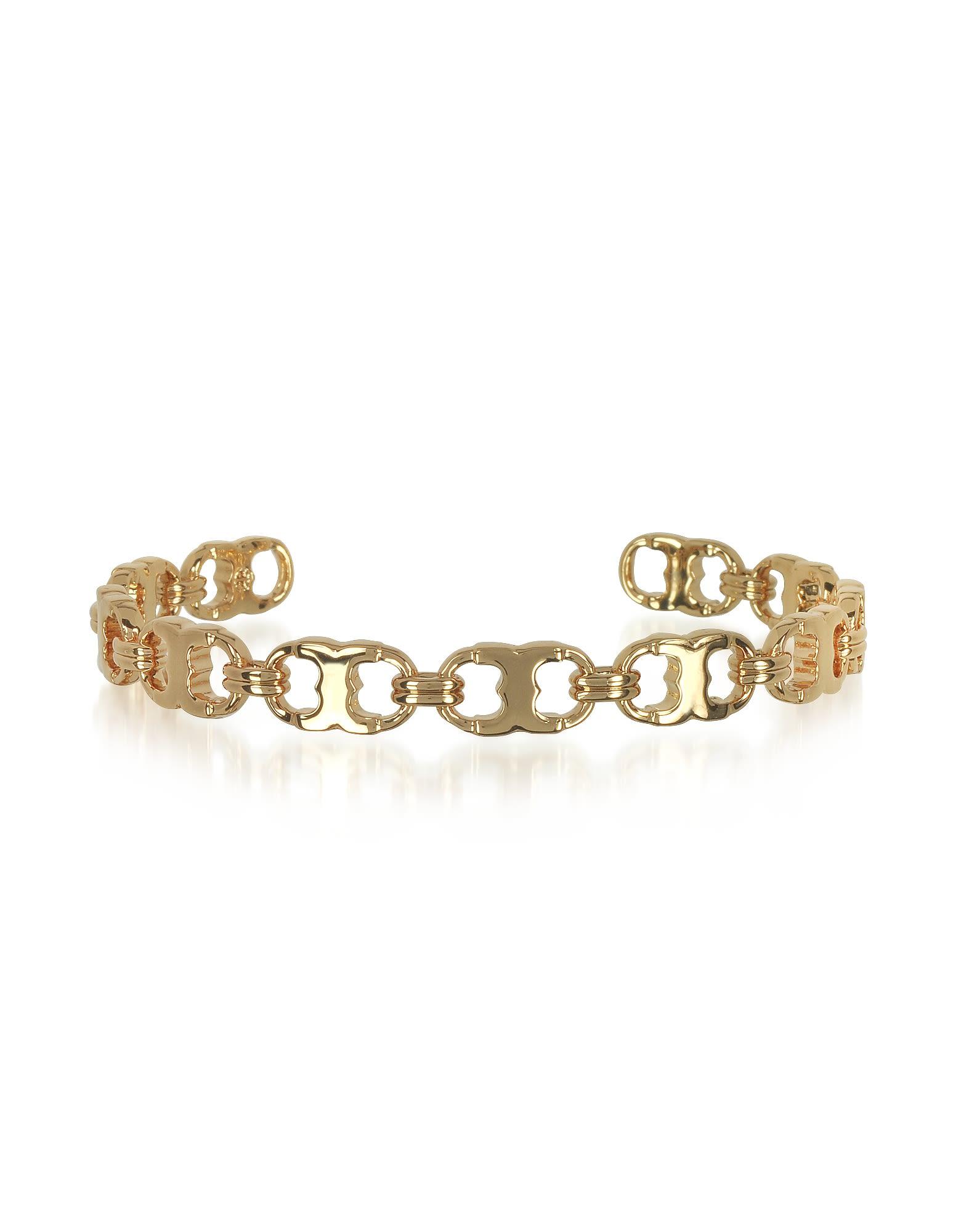 Tory Burch Delicate Gemini Link Cuff Bracelet In Gold ModeSens
