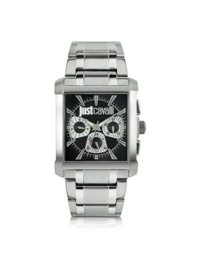 Just Cavalli Rude Collection Stainless Steel Watch In Silver