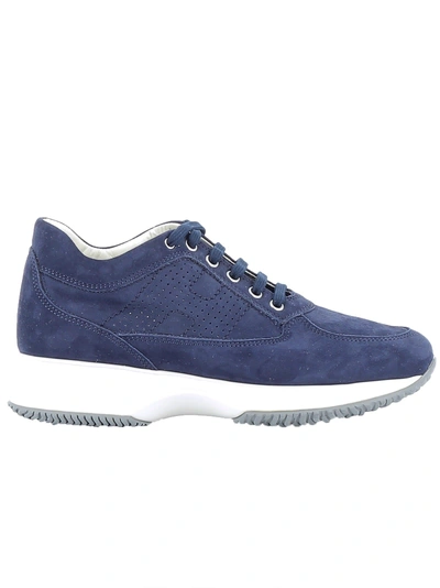 Hogan Blue Suede Sneakers