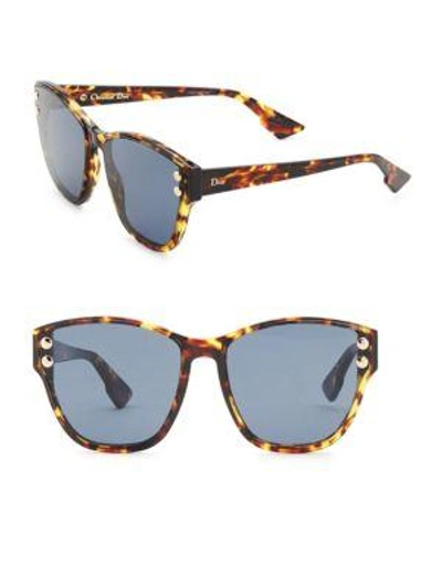 Dior Women's 60mm Addict Tortoiseshell Sunglasses In Brown Havana