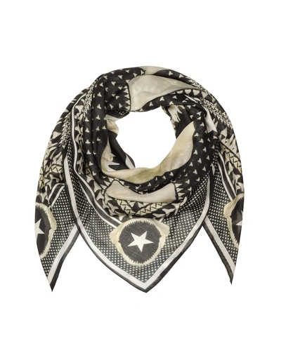 Givenchy Black And White Modal And Cashmere Wrap In Black - White