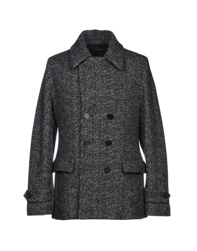 Emporio Armani Coat In Black