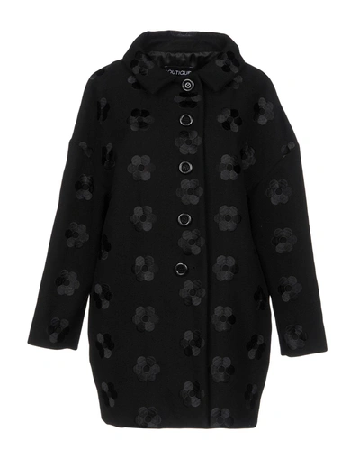 Boutique Moschino Coat In Black