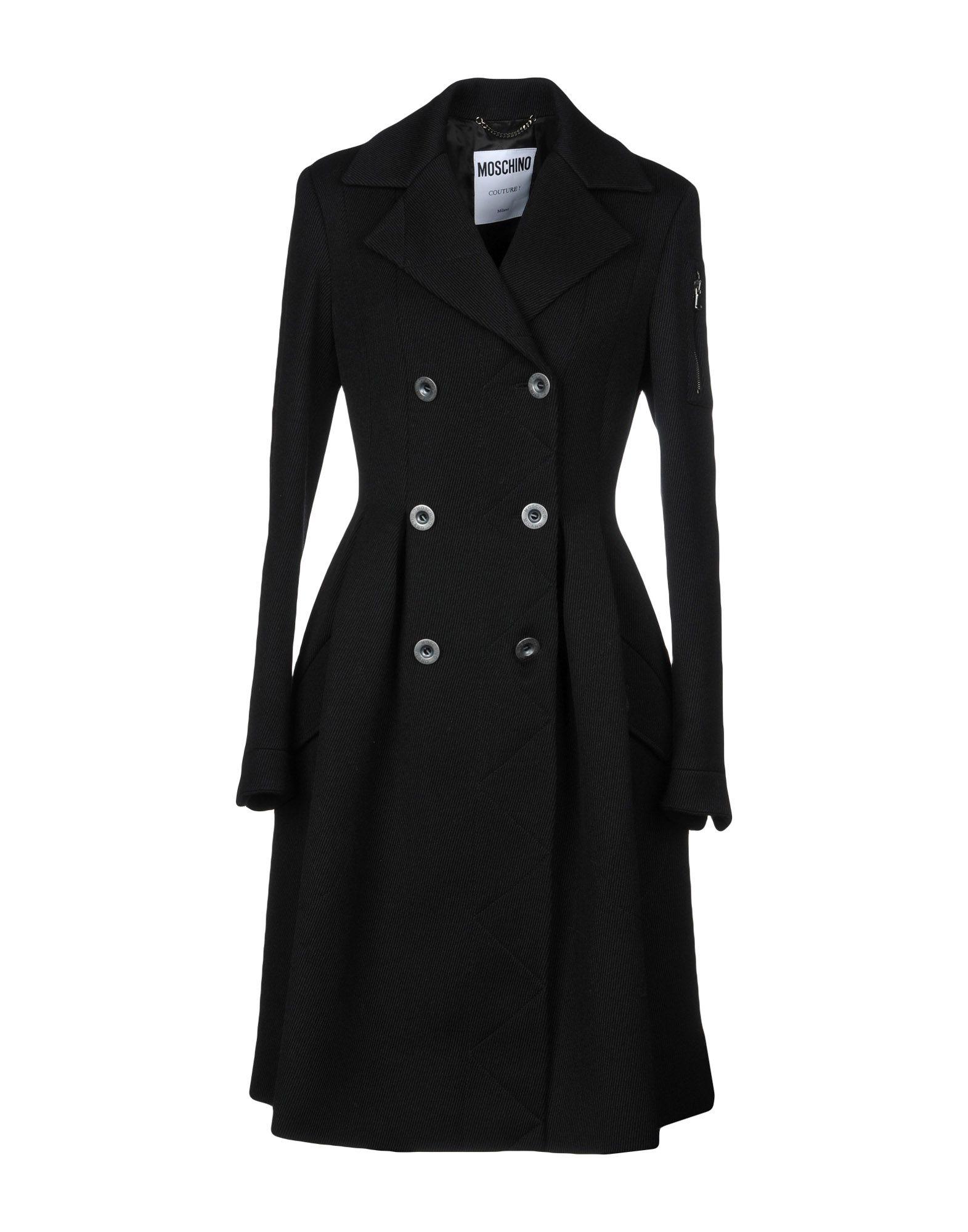 Moschino Coats In Black | ModeSens