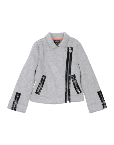 Armani Junior Biker Jacket In Grey