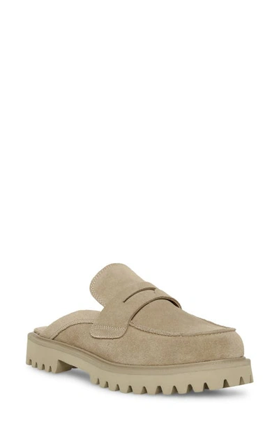 Blondo Florenz Lug Loafer Mule In Sand Suede