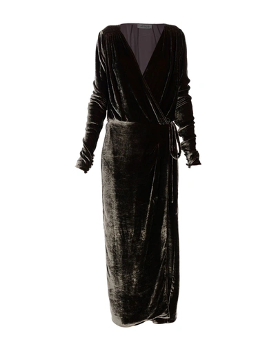 Attico 3/4 Length Dresses In Khaki