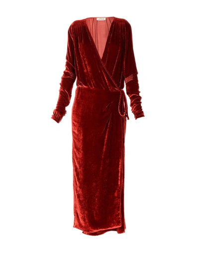 Attico Midi Dress In Red