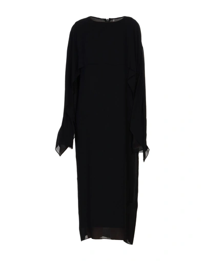 Jil Sander 3/4 Length Dress In Black