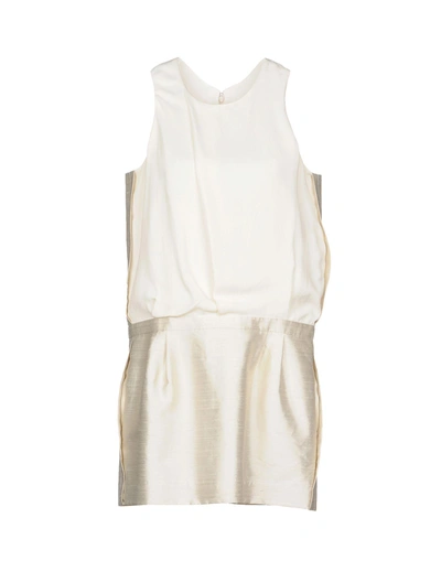 Balenciaga Short Dress In Ivory