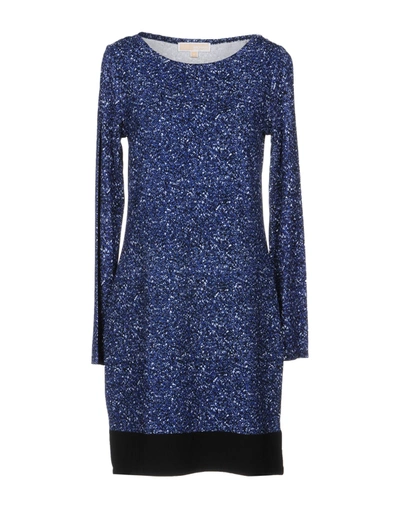 Michael Michael Kors Short Dresses In Blue