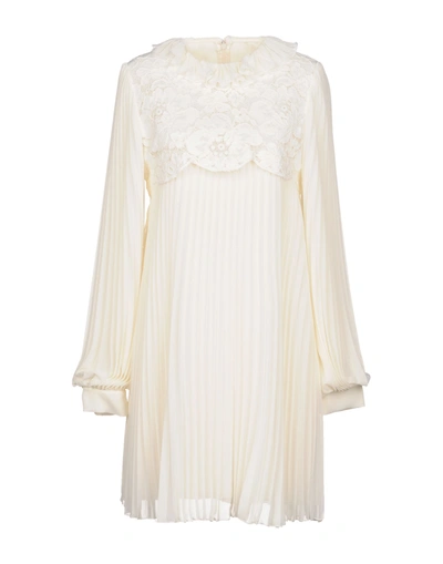 Philosophy Di Lorenzo Serafini Short Dresses In Ivory