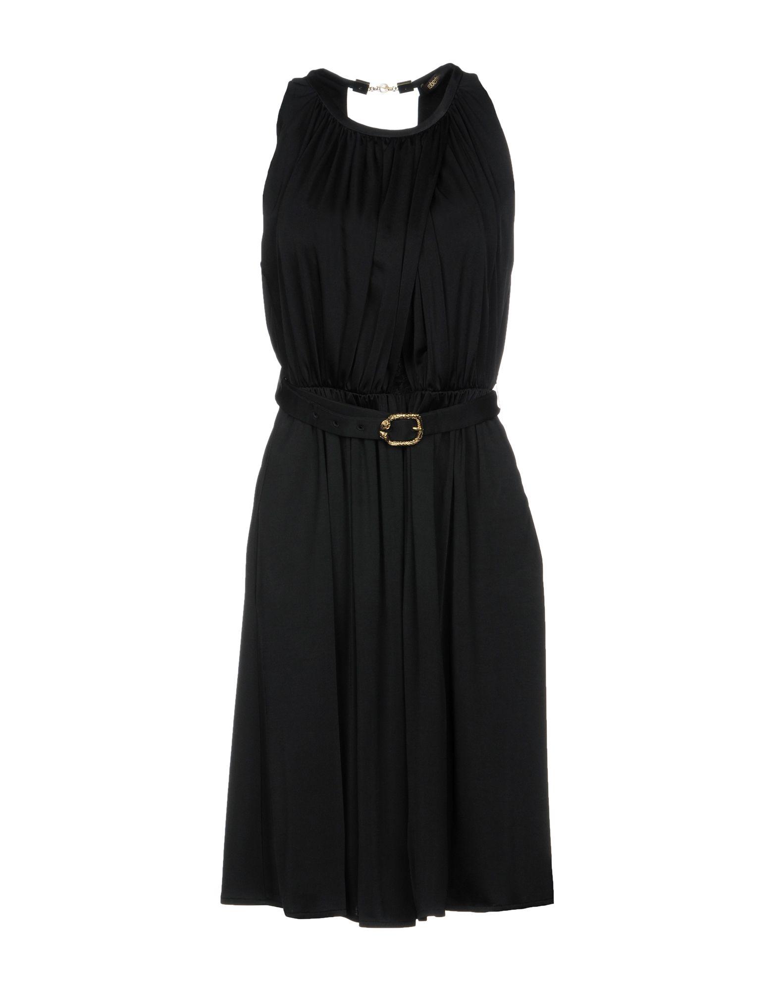Roberto Cavalli Short Dress In Black | ModeSens